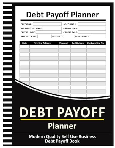 Debt Payoff Planner: Debt Payment Tracker to Pay off Your Credit Card and Organize your Financial Situation, Simple Debt Payoff Tracker - 8.5' x 11' 100+ Pages