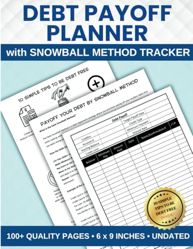 Debt Payoff Planner: User-Friendly Debt Payoff Tracker with Debt Snowball Method to Help You Manage Finances and Pay Off Debt with Ease!