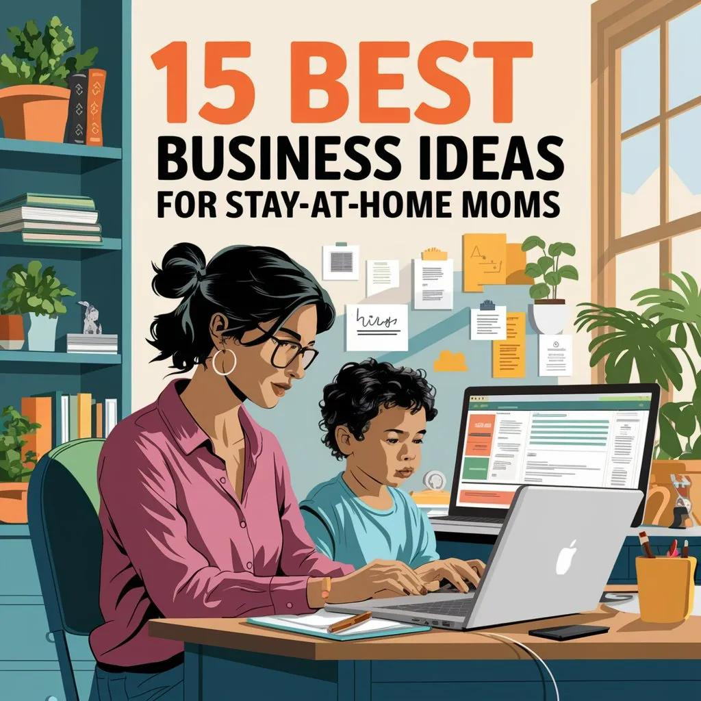 15 Best Business Ideas for Stay-at-Home Moms 2024