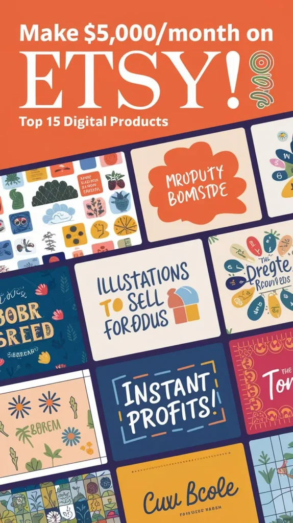 15 Best Digital Products to Sell on Etsy 2024