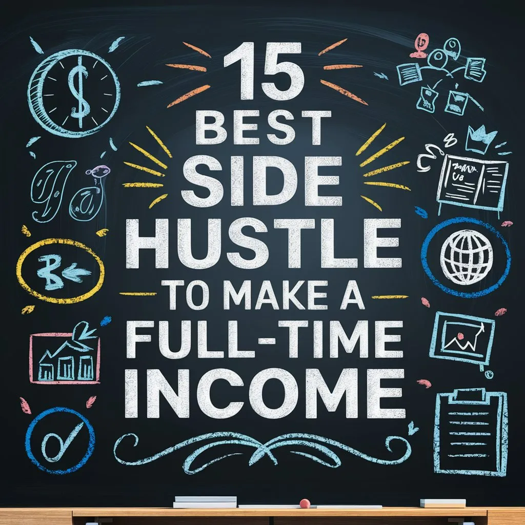 15 Best Side Hustle Ideas to Make a Full-Time Income 2024