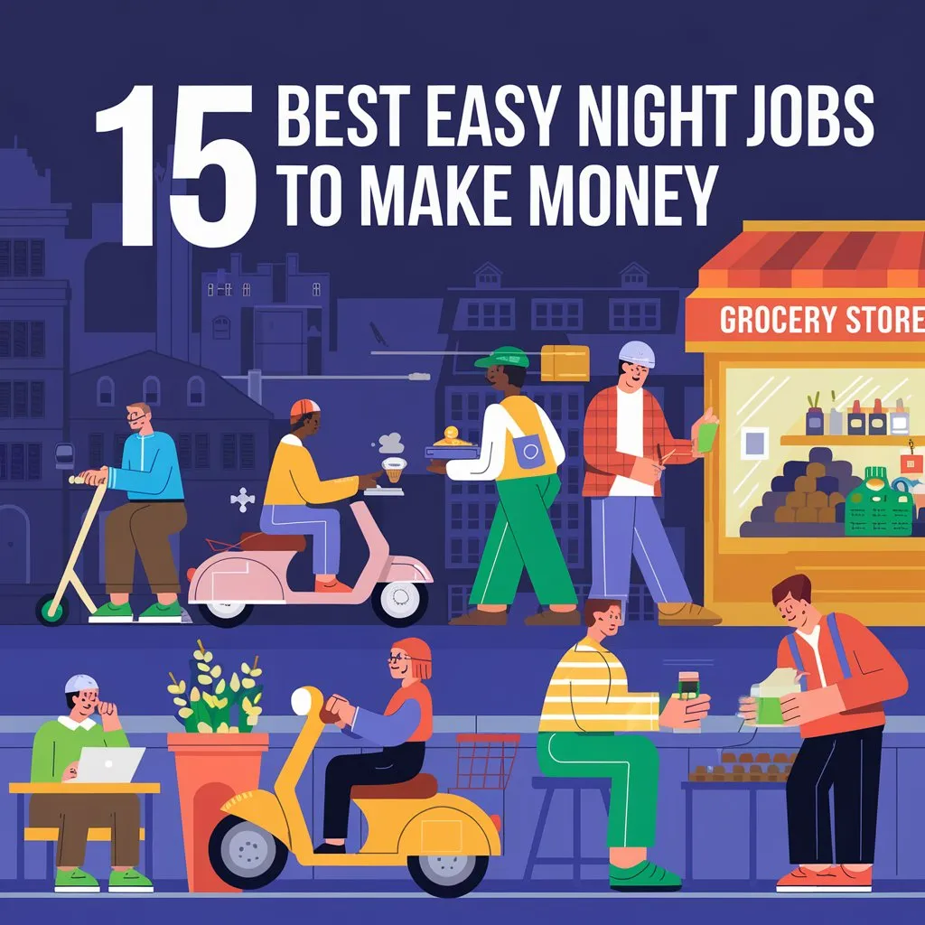 15 Best Easy Night Jobs to Make Money 2024