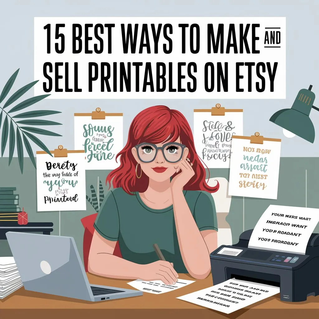 15 Best Ways to Make and Sell Printables on Etsy 2024